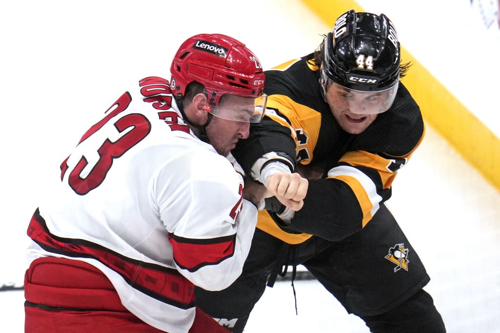 Pittsburgh Penguins, Penguins game, jonathan gruden fight