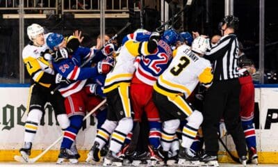 Pittsburgh Penguins Fight Rangers