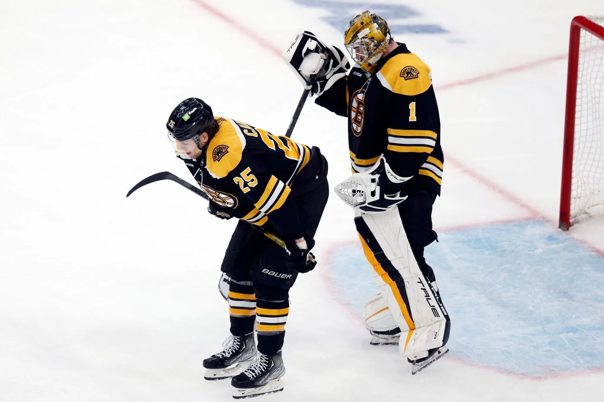 All choked up, Bruins