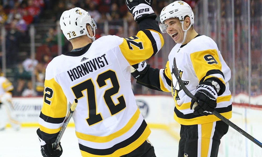 Pittsburgh Penguins Evan Rodrigues, Patric Hornqvist