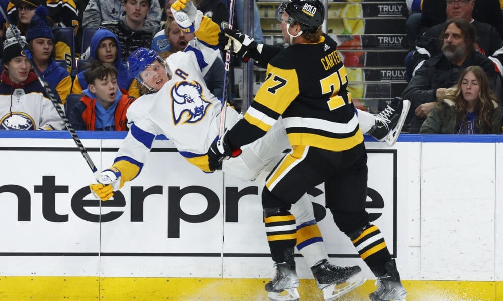 Pittsburgh Penguins, Jeff Carter, hit Rasmus Dahlin. NHL Trade deadline talk