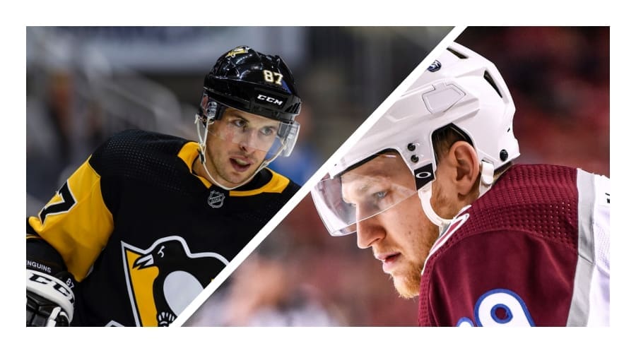 Pittsburgh Penguins, Sidney Crosby Nathan MacKinnon Photos From IconSportsWire