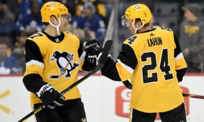 Pittsburgh Penguins Bryan Rust and Dominik Kahun