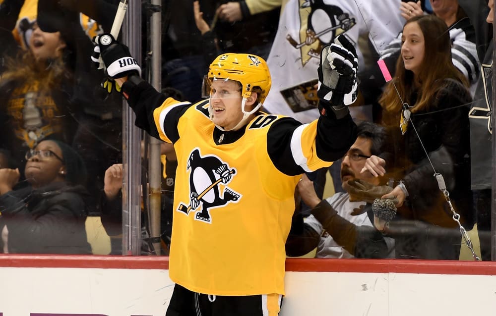 Jake Guentzel Pittsburgh Penguins Lines