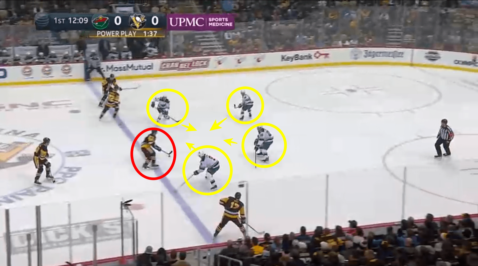 Sidney Crosby Pittsburgh Penguins Power Play Goal