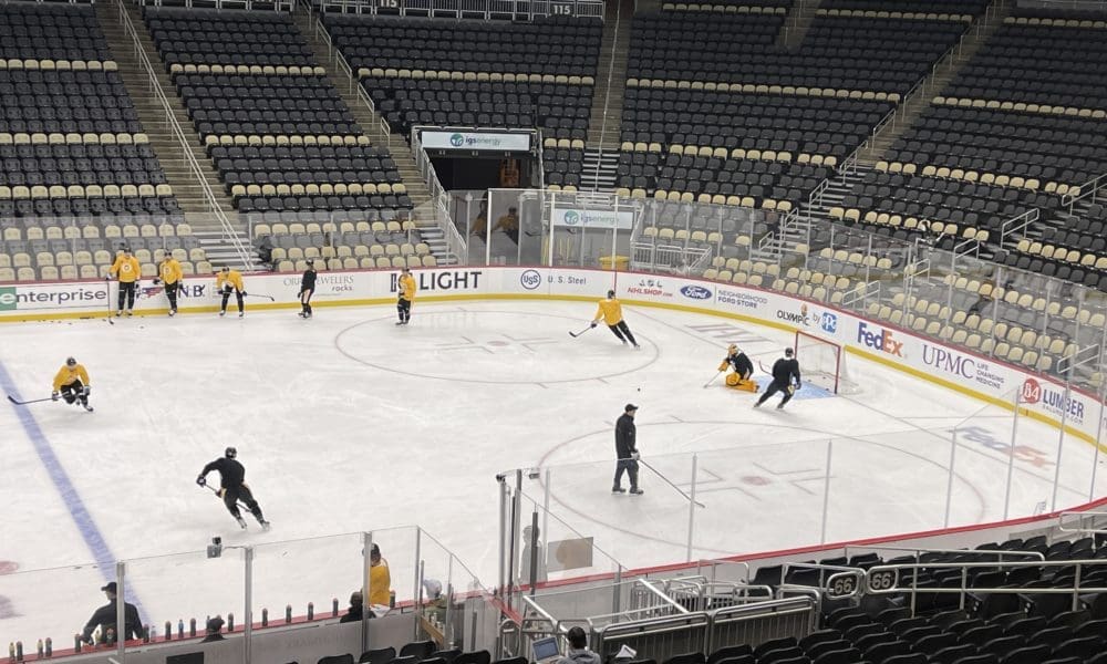 Pittsburgh Penguins morning skate