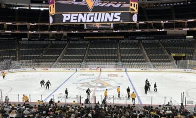 Pittsburgh Penguins practice, Kris Letang, Mark Friedman, Radim Zohorna