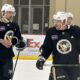 Pittsburgh Penguins pratice, Sidney Crosby, Erik Karlsson