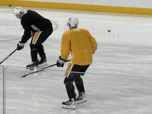 Jansen Harkins, Pittsburgh Penguins practice