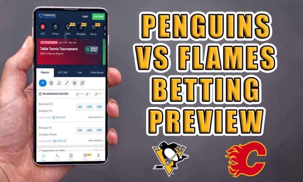Penguins vs. Flames Betting