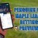 Penguins vs. Maple Leafs betting