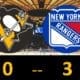 Pittsburgh Penguins game, lose to New York Rangers 3-0
