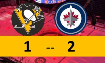 Pittsburgh Penguins Game 2-1 Loss Winnipeg Jets