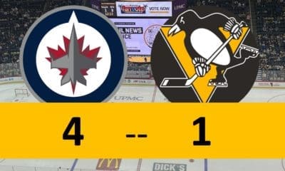 Pittsburgh Penguins Game, Lose 4-1 Winnipeg Jets
