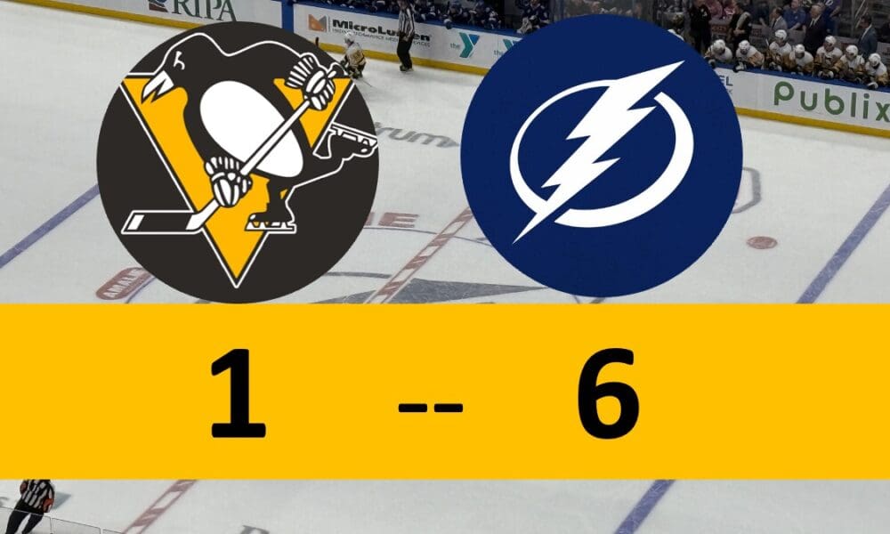 Pittsburgh Penguins Game Lose 6-1 Tampa Bay Lightning