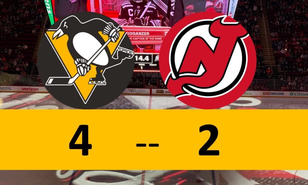 Pittsburgh Penguins Game Win 4-2 New Jersey Devils