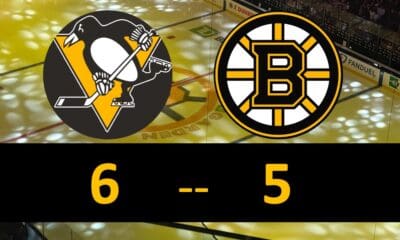 Pittsburgh Penguins Game, win 6-5 over Boston Bruins
