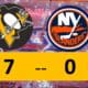 Pittsburgh Penguins Game, win 7-0 over New York Islanders