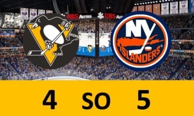 Pittsburgh Penguins SO Loss to New York Islanders