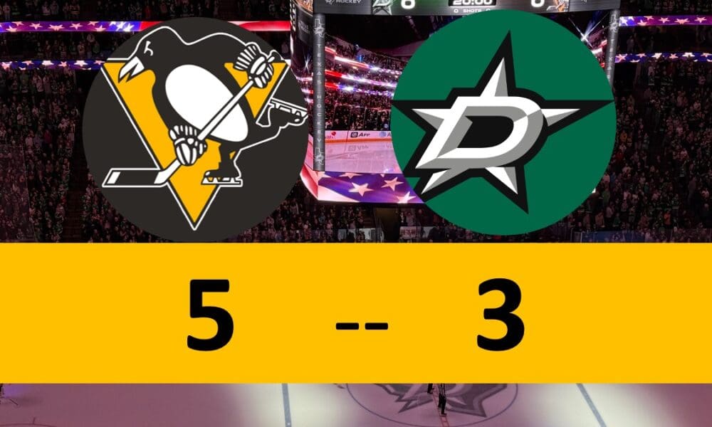 Pittsburgh Penguins Win 5-3 Dallas Stars