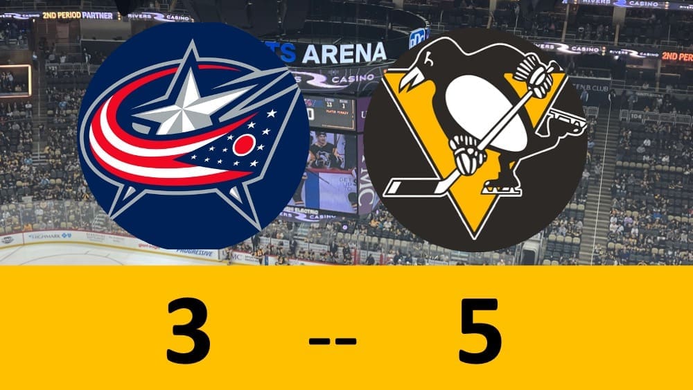 Pittsburgh Penguins beat Columbus Blue Jackets 5-3