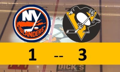 Pittsburgh Penguins game, 3-1 Win over New York Islanders