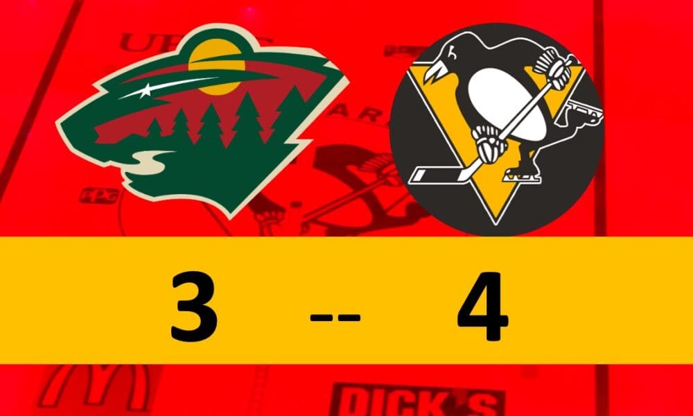 Pittsburgh Penguins game, 4-3 win vs. Minnesota Wild