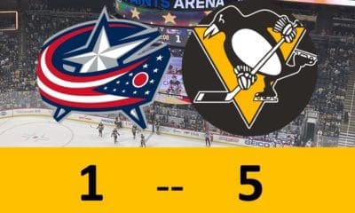 Pittsburgh Penguins game, 5-1 win over Columbus Blue Jackets