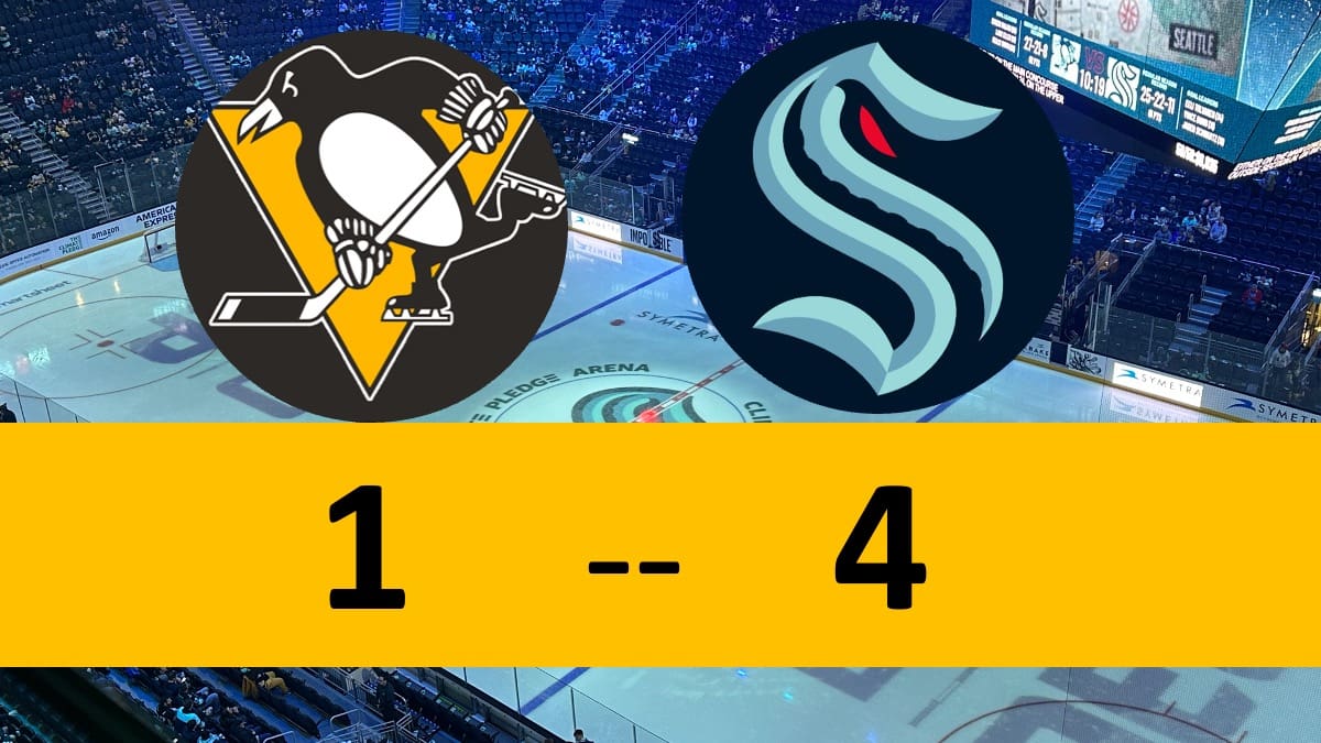 Pittsburgh Penguins lose 4-1 Seattle Kraken