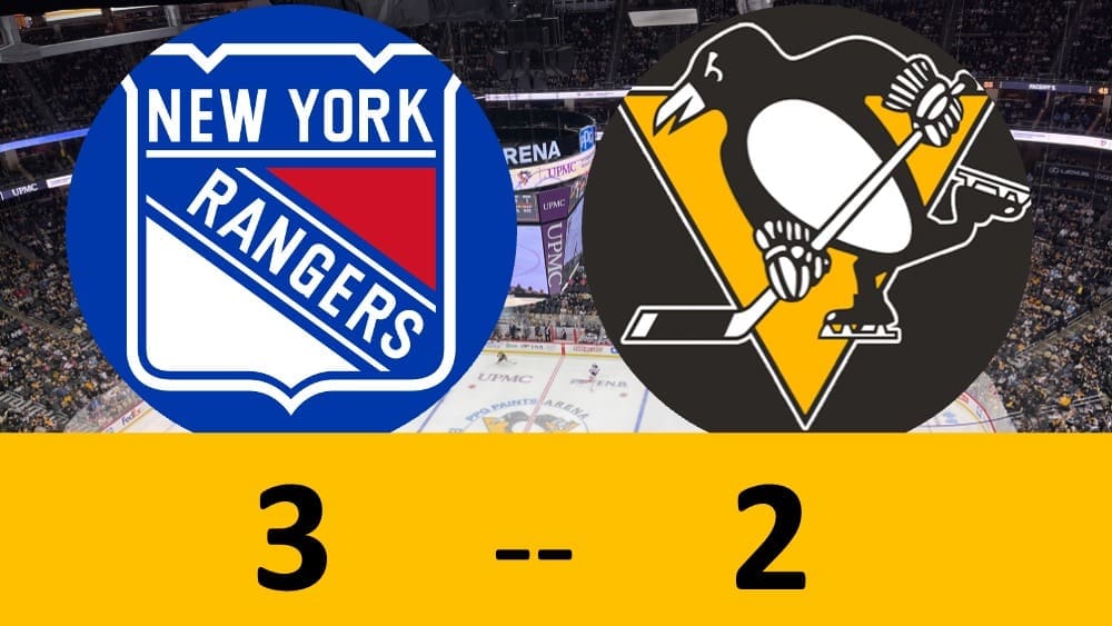 Rangers score 3 early goals, go on to rout Penguins 5-1