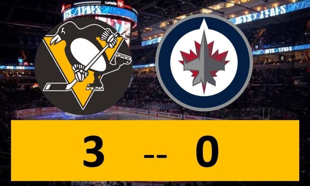 Pitttsburgh Penguins game, Winnipeg Jets 3-0