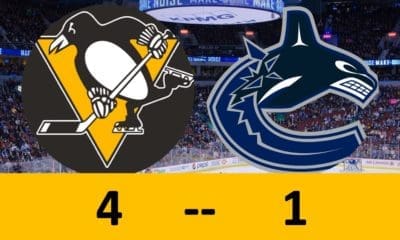 Pittsburgh Penguins win 4-1, Vancouver Canucks
