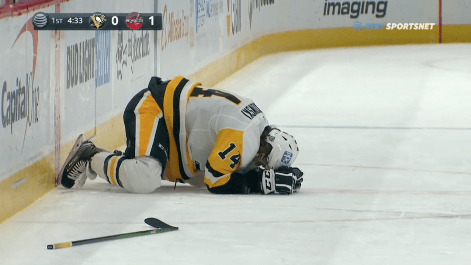Tom Wilson Mark Jankowski Pittsburgh Penguins