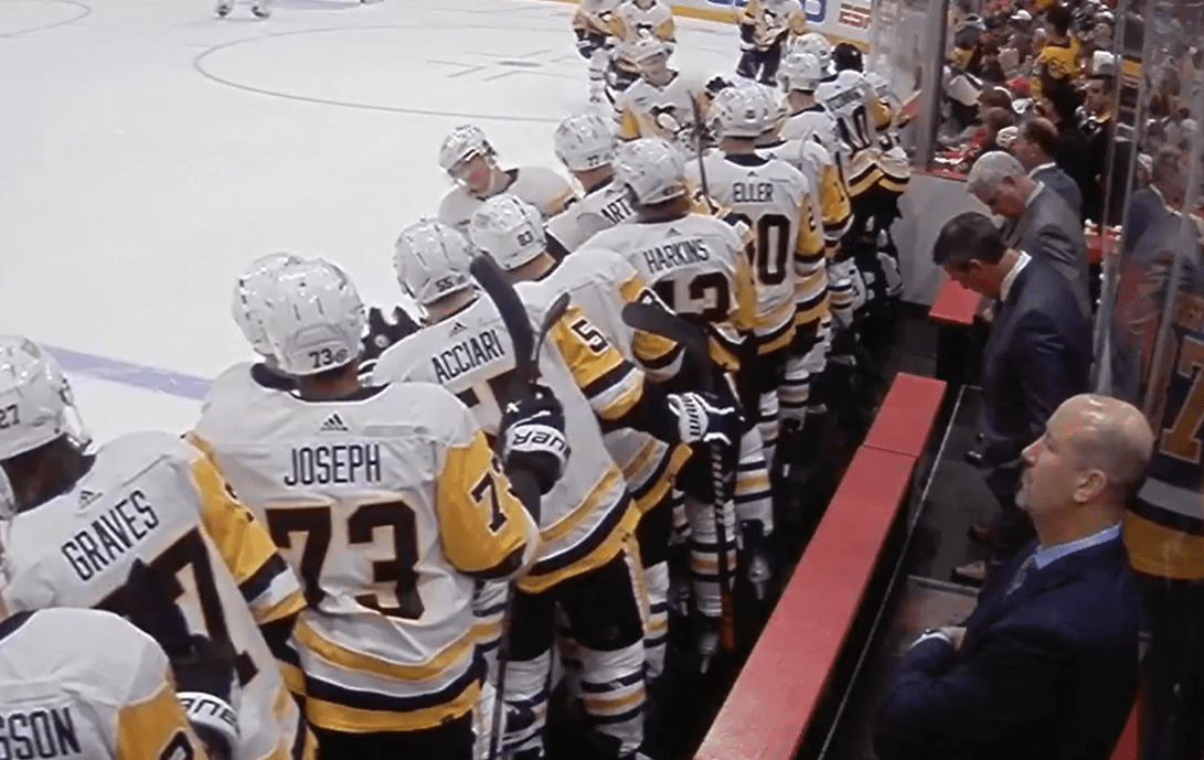 2023-24 Penguins bench