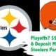 Steelers bets, Draftkings promo, playoff parlay