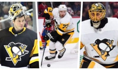 Tristan Jarry, Jack Johnson, Casey DeSmith Pittsburgh Penguins