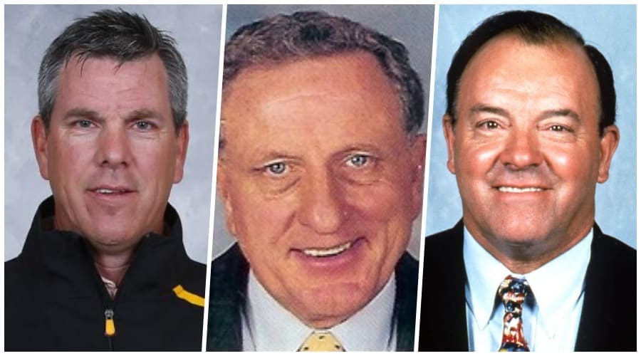 Pittsburgh Penguins coach Mike Sullivan, Bob Johnson, Scotty Bowman