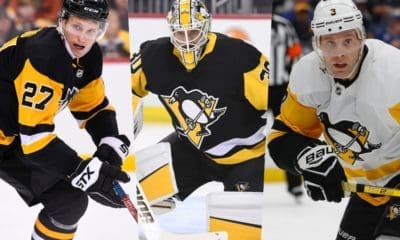 Nick Bjugstad, Matt Murray, Jack Johnson, Pittsburgh Penguins