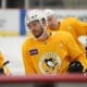 Pittsburgh Penguins Mark Friedman, Colton Sceviour, Anthony Angello