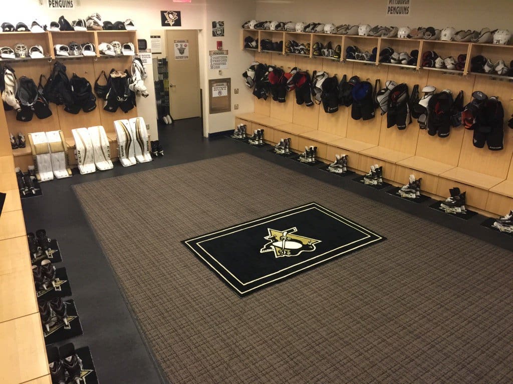 Pittsburgh Penguins NHL hub locker room